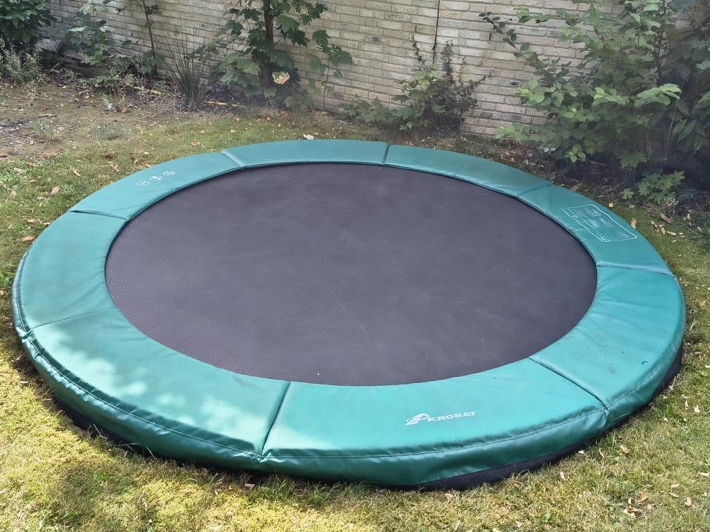 Akrobat 305 inground trampoline, Kinderen en Baby's, Speelgoed | Buiten | Trampolines, Ophalen, Gebruikt