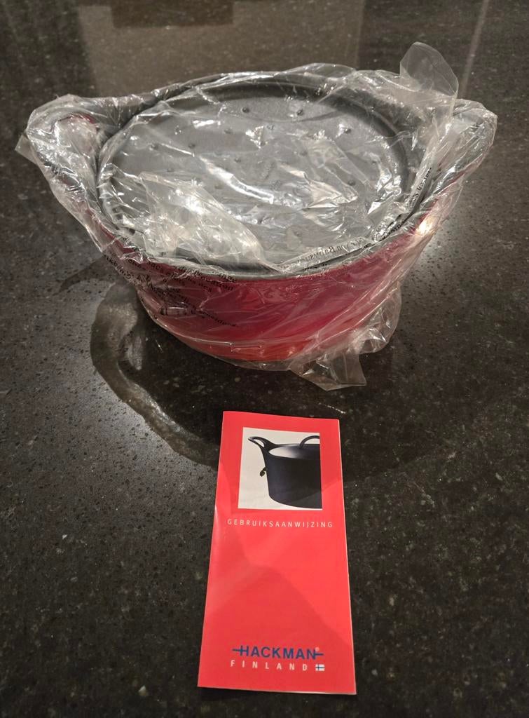 Hackman gietijzeren braadpan nieuw in verpakking, Huis en Inrichting, Ophalen, Nieuw, Gietijzer, Koekenpan of Braadpan