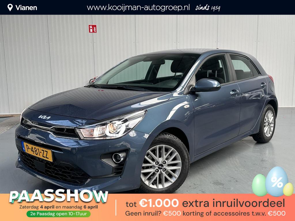 Kia Rio 1.0 T-GDi MHEV DynamicLine, Auto's, Kia, Gebruikt, Euro 6, Blauw, 49 €/maand