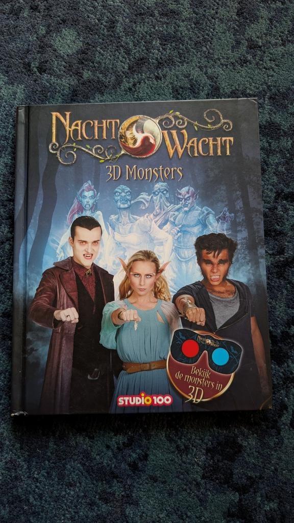 Nachtwacht 3D Monsters Boek met 3D bril, Boeken, Ophalen of Verzenden, Gelezen, Studio 100, Fictie algemeen