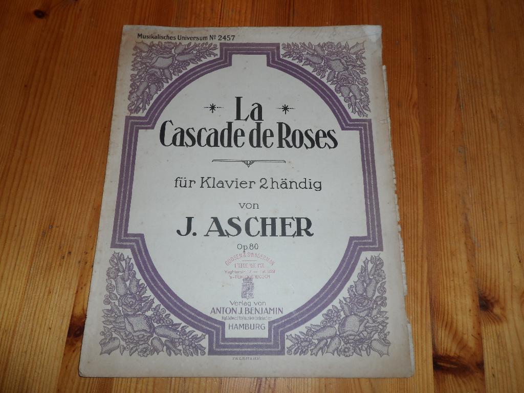 J. Ascher, Gebruikt, Ophalen of Verzenden, Artiest of Componist, Piano