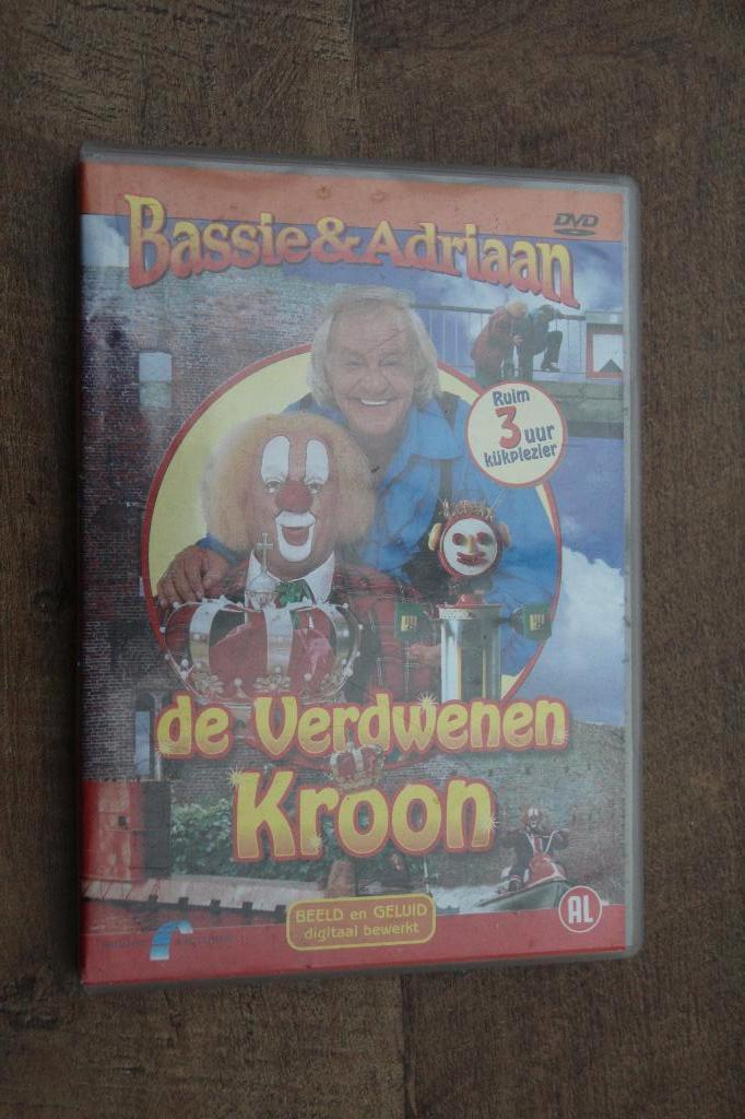 Bassie & Adriaan de verdwenen kroon 1 x dvd, Alle leeftijden, Kinderprogramma's en -films, Overige typen, Ophalen of Verzenden