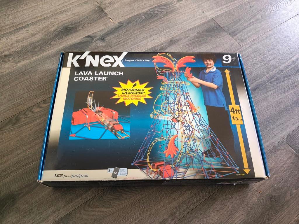 K'nex Lava Launch Coaster, Ophalen of Verzenden, Zo goed als nieuw, K'nex
