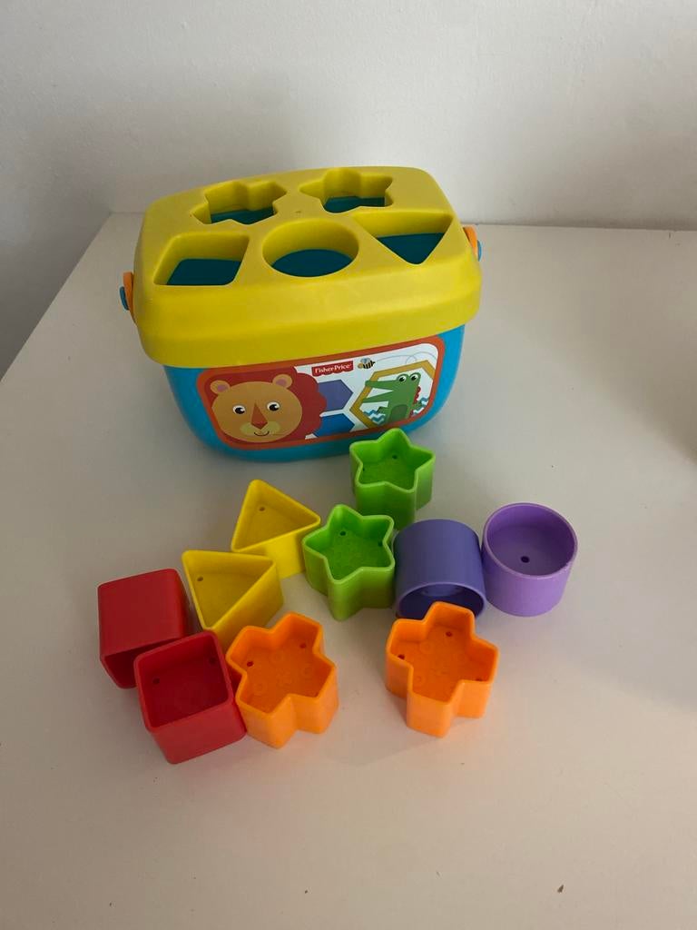 Fisher-Price vormenstoof met blokjes, Ophalen of Verzenden, Gebruikt, Overige typen