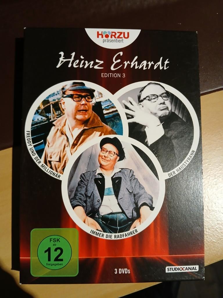 Heinz Erhardt DVD Boxset - Editie 3 (3 DVDs), Vanaf 12 jaar, Ophalen, Gebruikt, Boxset