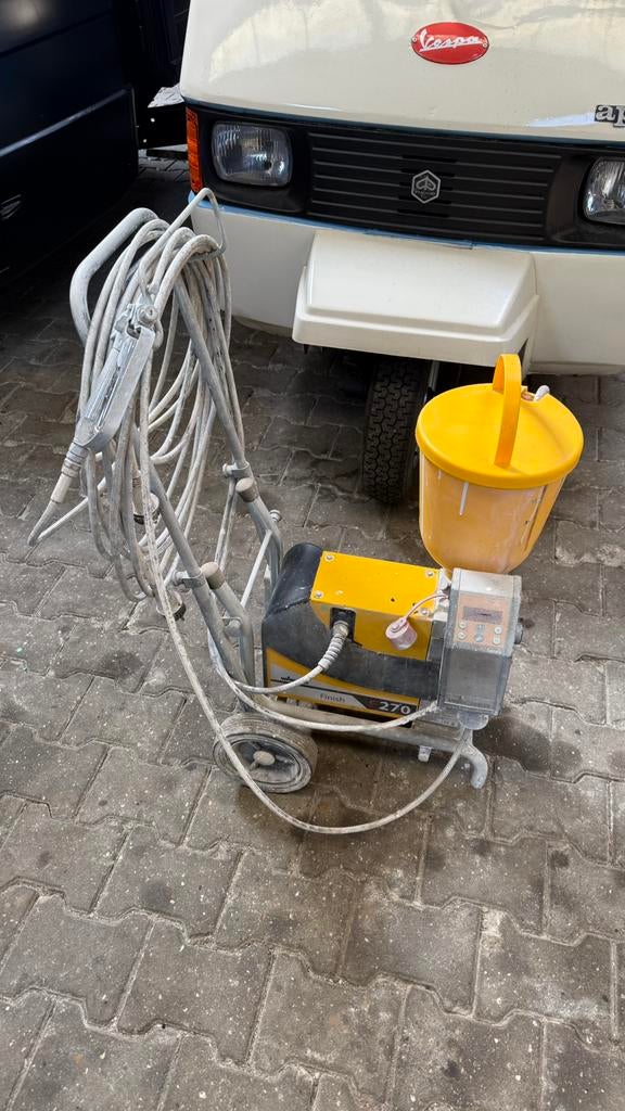 Wagner f270 met tempspray (latex/lak verf), Ophalen, Gebruikt, Verfspuit of Verfpomp