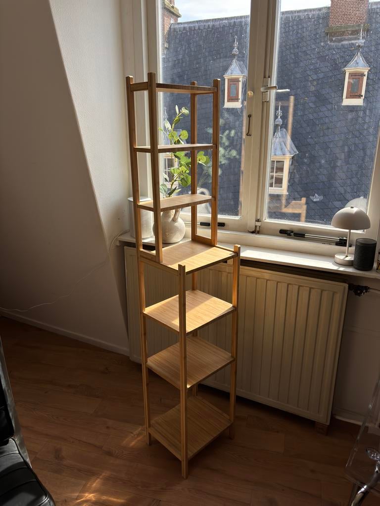 Bamboe badkamer planken kast - Handig en stijlvol, Ophalen, Zo goed als nieuw
