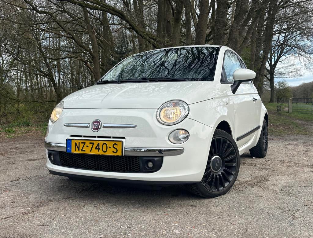 Fiat 500 1.4 16V 73KW C 2007 Wit nieuwe apk, Voorwielaandrijving, 31 €/maand, 4 cilinders, 4 stoelen