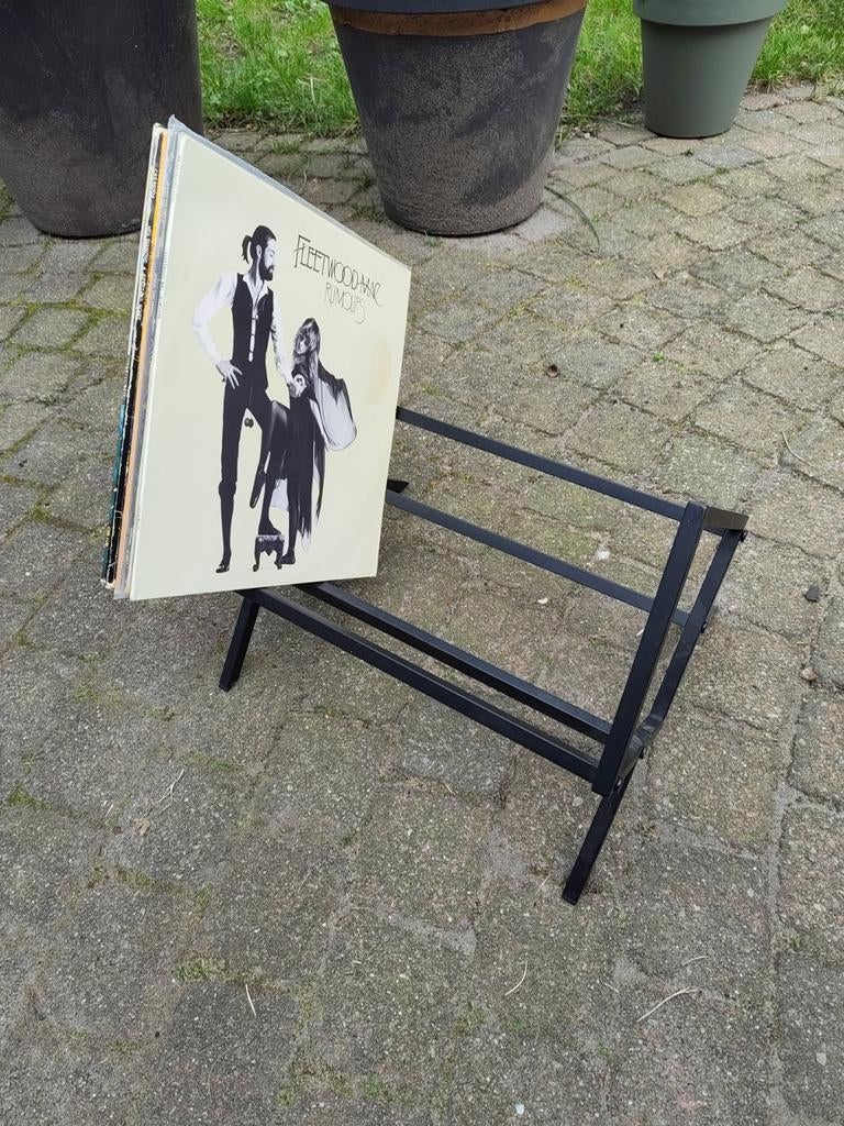 Zwart lp / vinyl rek, Ophalen of Verzenden, Zo goed als nieuw, 12 inch