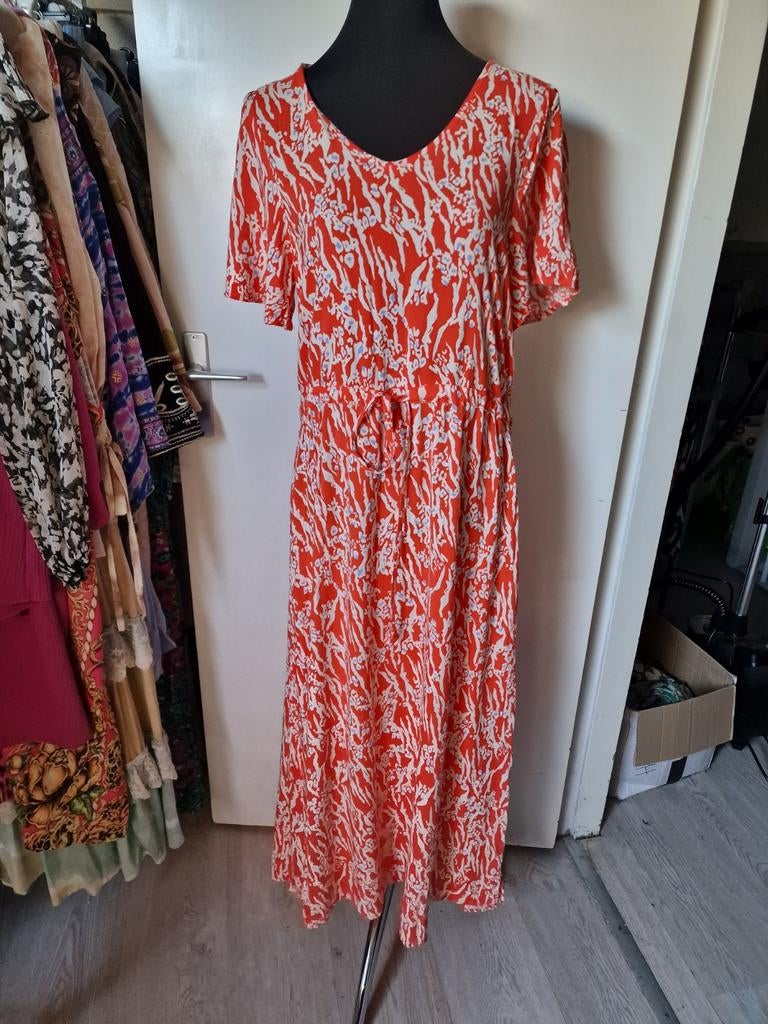 Lange jurk ichi maat 38, Ophalen of Verzenden, Zo goed als nieuw, Maat 38/40 (M), Onder de knie