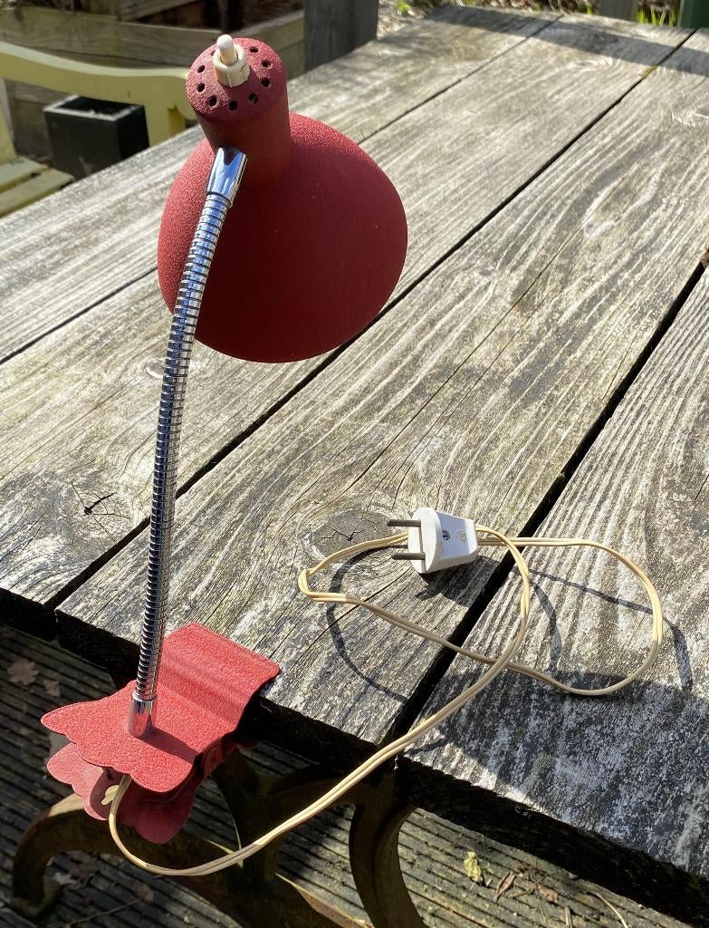 Leuke Retro Klemlamp ( vintage retro mid century design ), Gebruikt, Ophalen of Verzenden, Metaal, Vintage retro