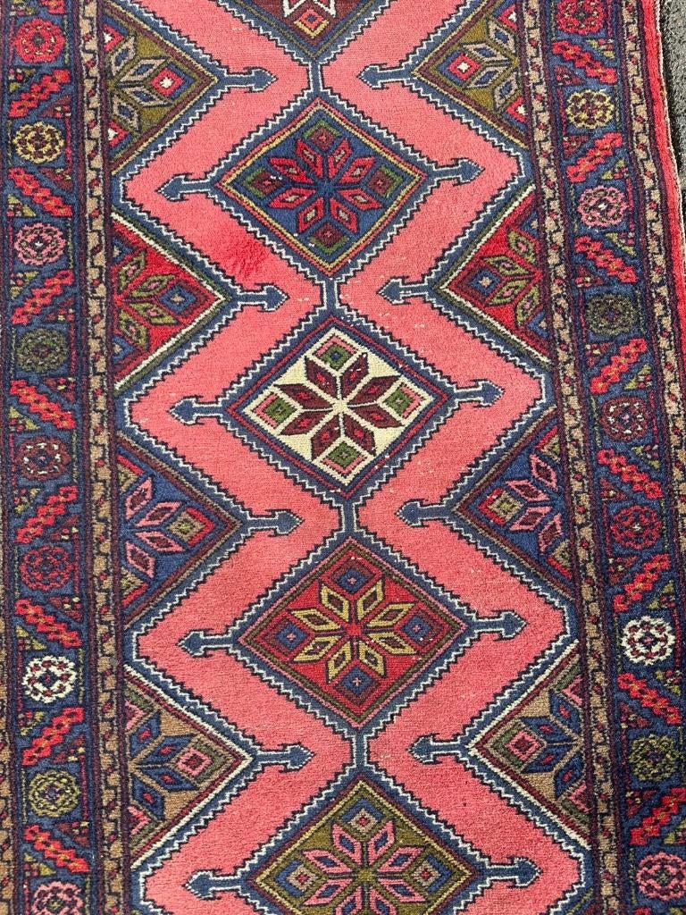 Loper Perzisch Tapijt Hamedan( Runner rug/ Carpet) 950x74 cm, Gebruikt, Overige kleuren, Wol, 200 cm of meer