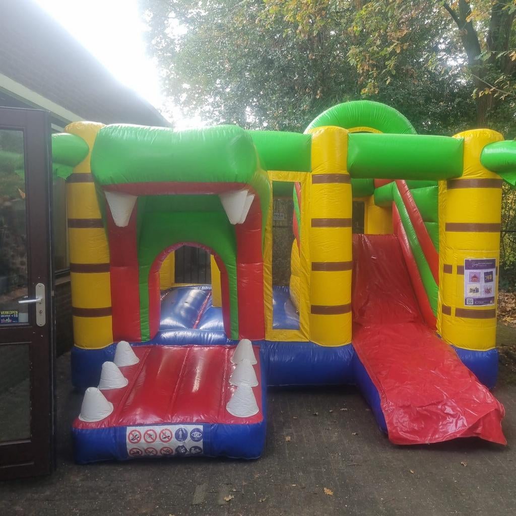 Springkussen 'Krokodil' te huur, huren, Ophalen, Zo goed als nieuw, Overige