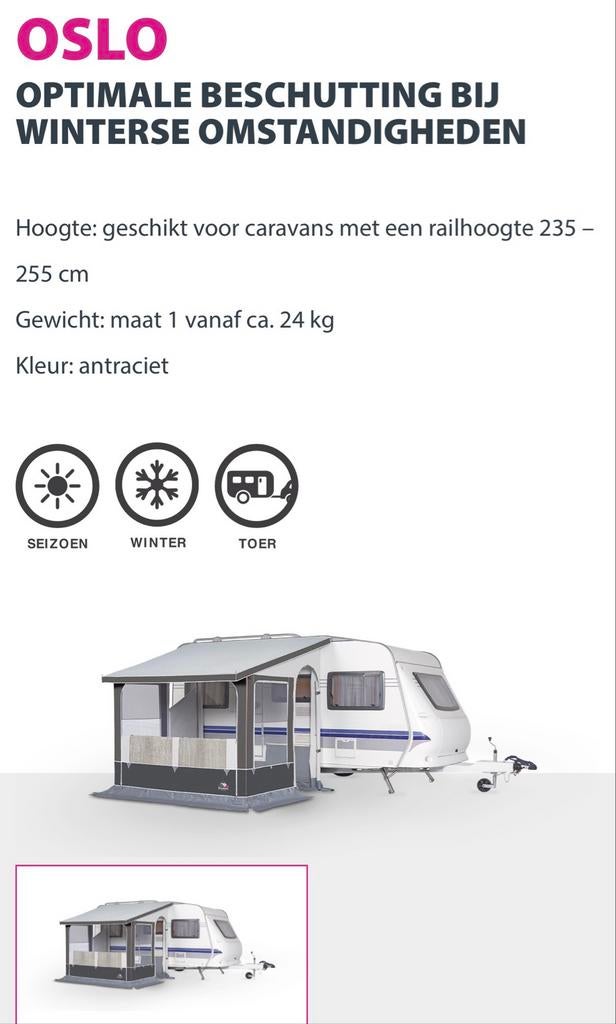 Dorema Oslo voortent - Zo goed als nieuw, compleet, Ophalen of Verzenden, Zo goed als nieuw, Dorema