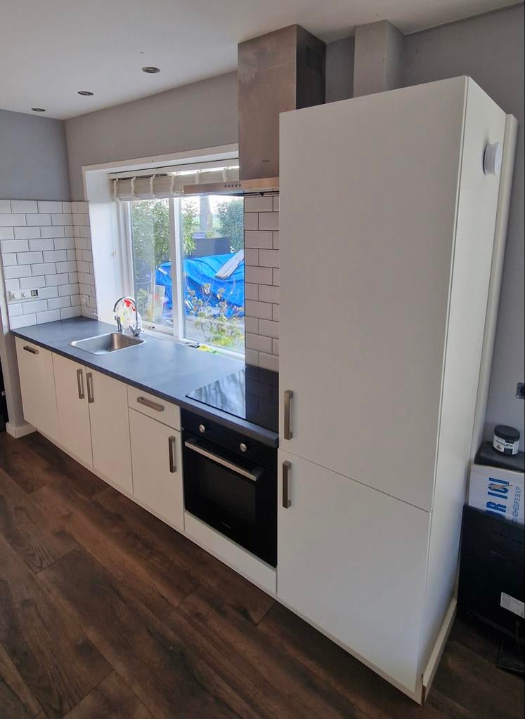 Witte Nolte keuken met Inventum apparatuur, Ophalen, Gebruikt, Wit, Enkelwandige keuken