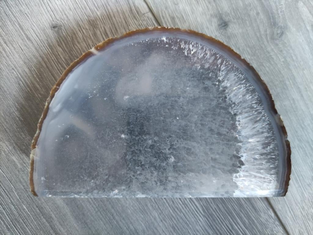 Edelsteen agaat schijf groot formaat (7), Ophalen of Verzenden