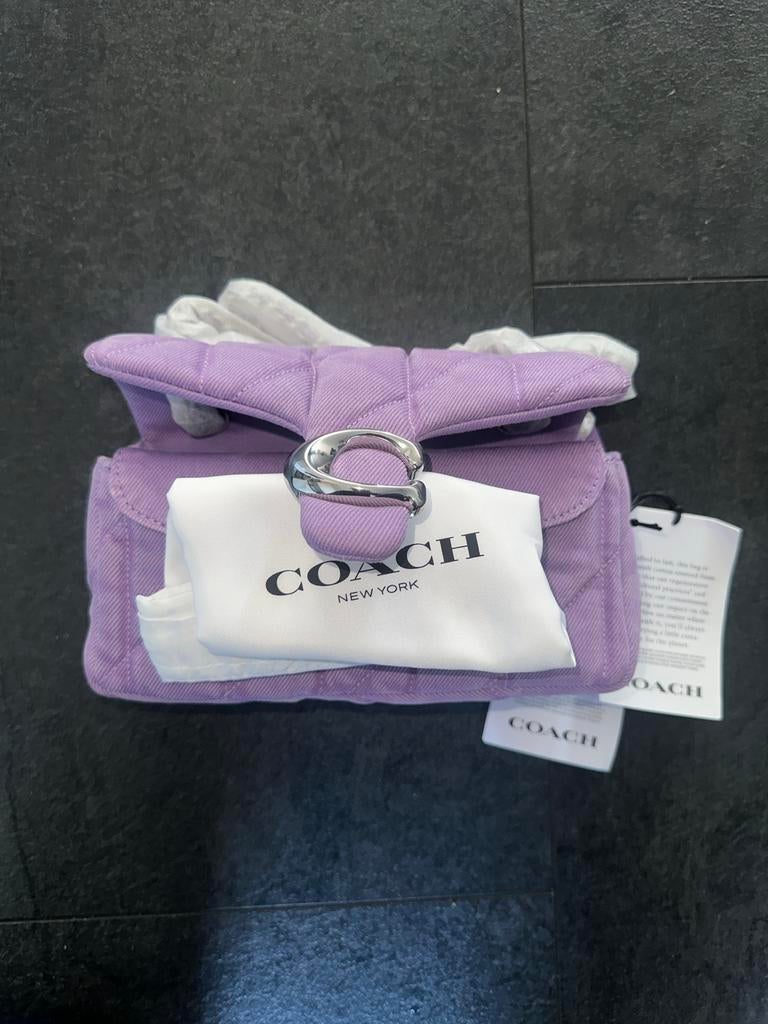 Coach Pillow Tabby Schoudertasje Lila Nieuw, Ophalen, Nieuw, Paars, Schoudertasje