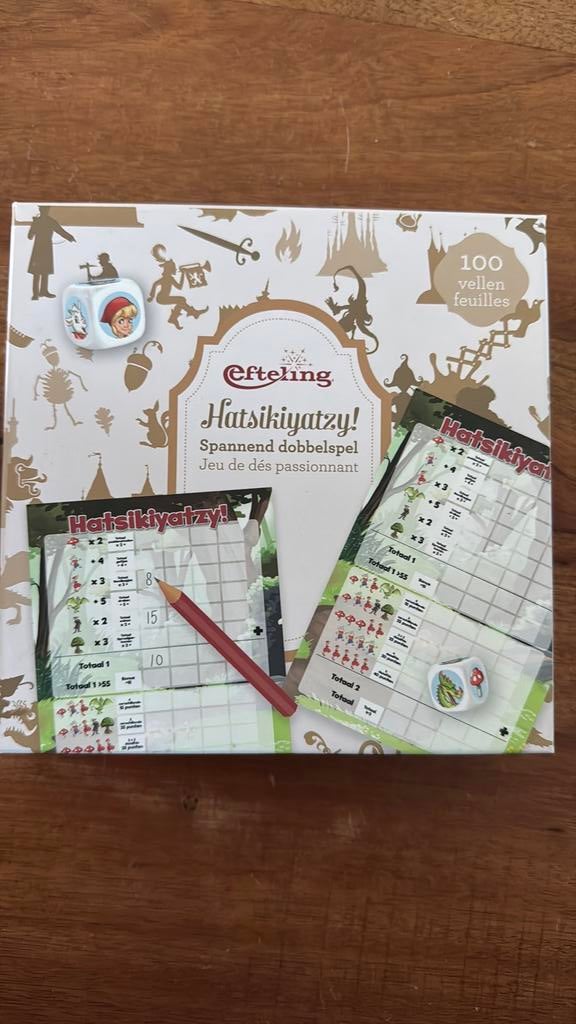 Yathzee efteling nieuw hatsikiyatzy spel, Ophalen of Verzenden, Nieuw