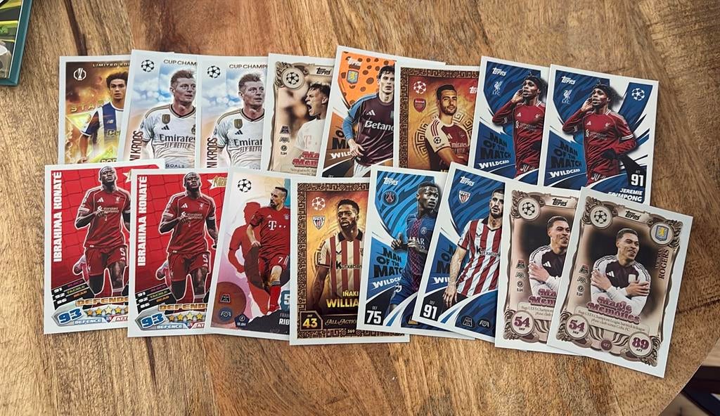 Topps Match Attax 25/26 Set, Ophalen of Verzenden, Zo goed als nieuw, Meerdere plaatjes