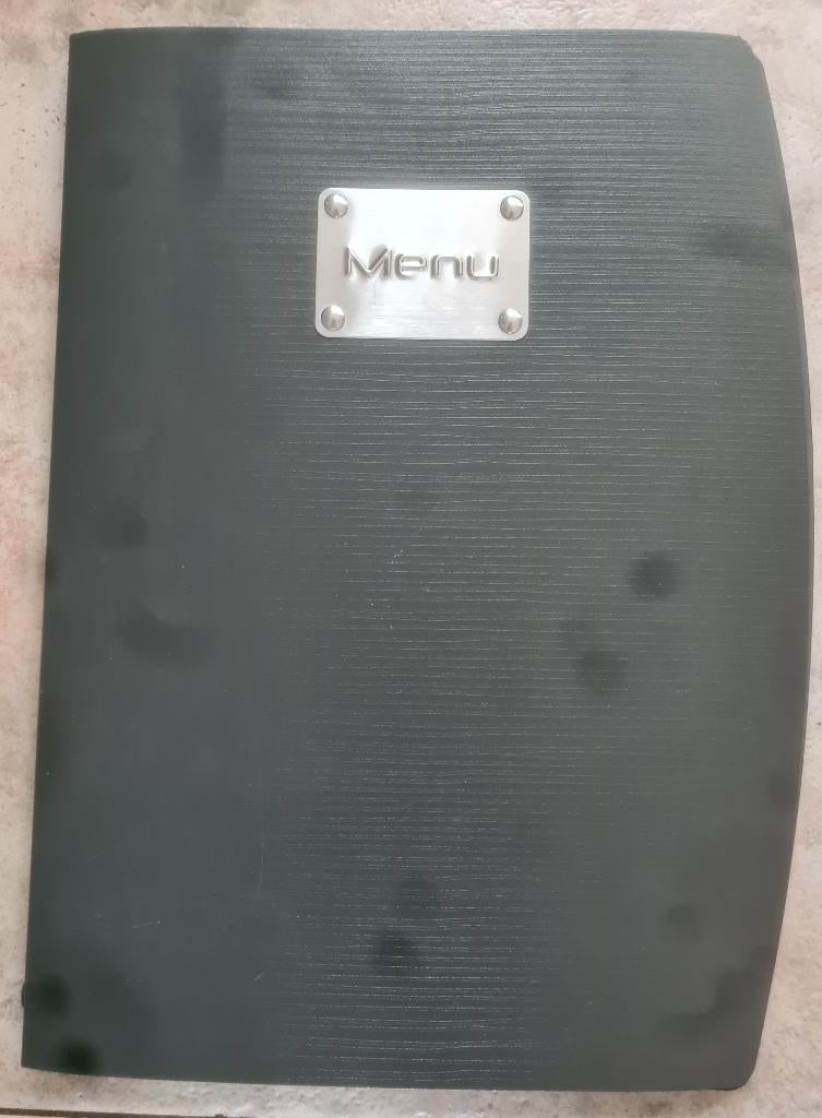 67 x Menukaarten A4 formaat met 6 transparante insteekhoezen, Diversen, Ophalen, Nieuw