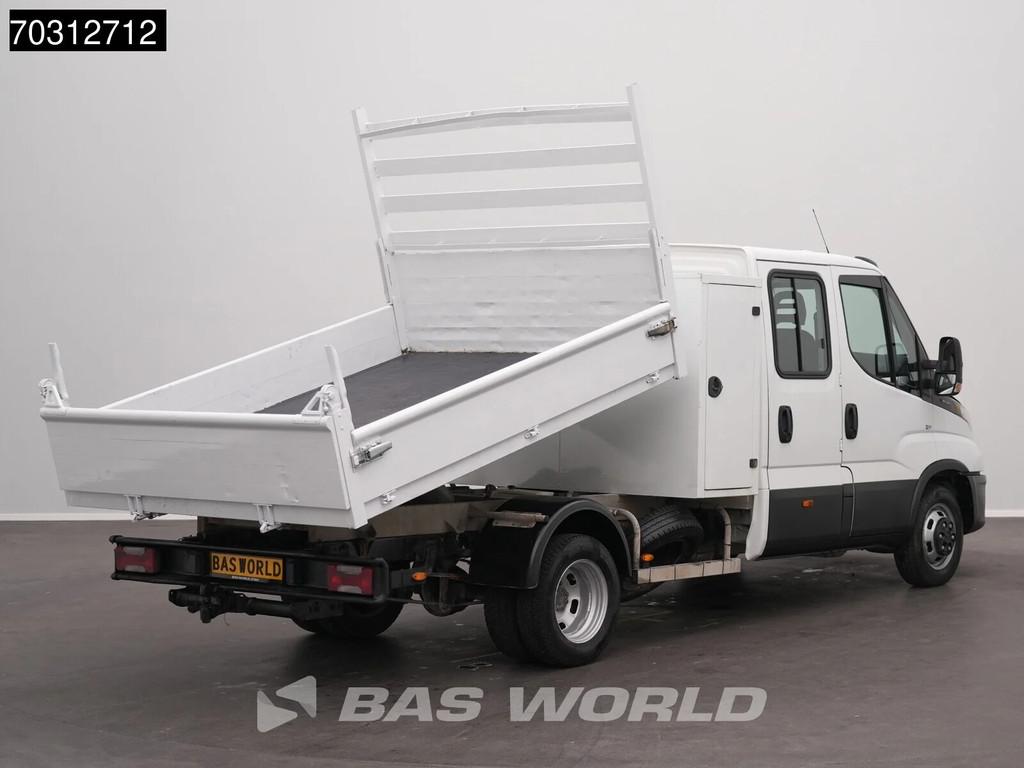 Iveco Daily 35C14 Kipper met Kist Dubbel Cabine 3,5t Trekhaa, Auto's, Stof, Gebruikt, Euro 6, Iveco