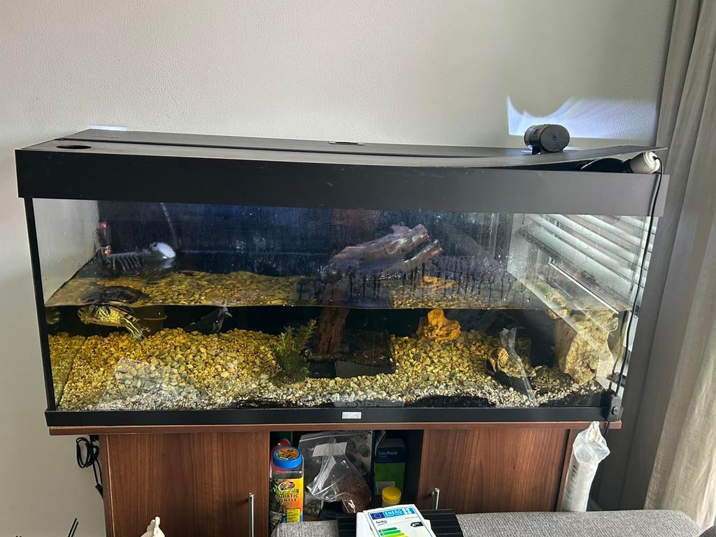 Juwel Aquarium Rio 240 met onderkast 121x41x55, geen led, Ophalen, Zo goed als nieuw, Leeg aquarium