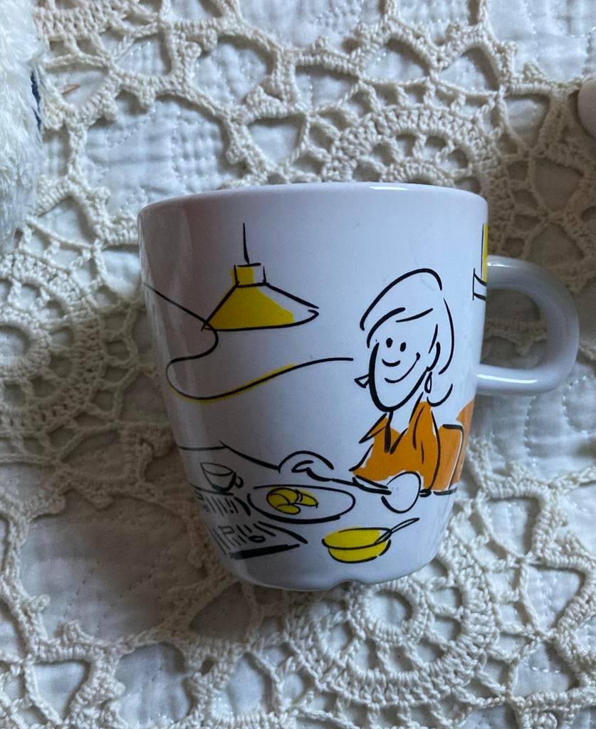 Grote Douwe Egberts Coffee Wake Cup, Ophalen of Verzenden, Gebruikt