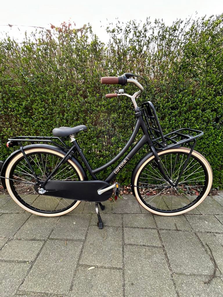 Cortina U4 – Zwart – 50 cm – Rijklaar, Fietsen en Brommers, Fietsen | Dames | Damesfietsen, Gebruikt, Versnellingen, 50 tot 53 cm