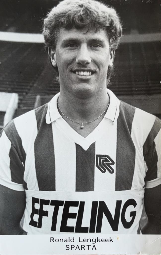 Spelerskaart Ronald Lengkeek - Sparta Rotterdam - 1985/1986, Ophalen of Verzenden, Gebruikt, Sparta, Spelerskaart