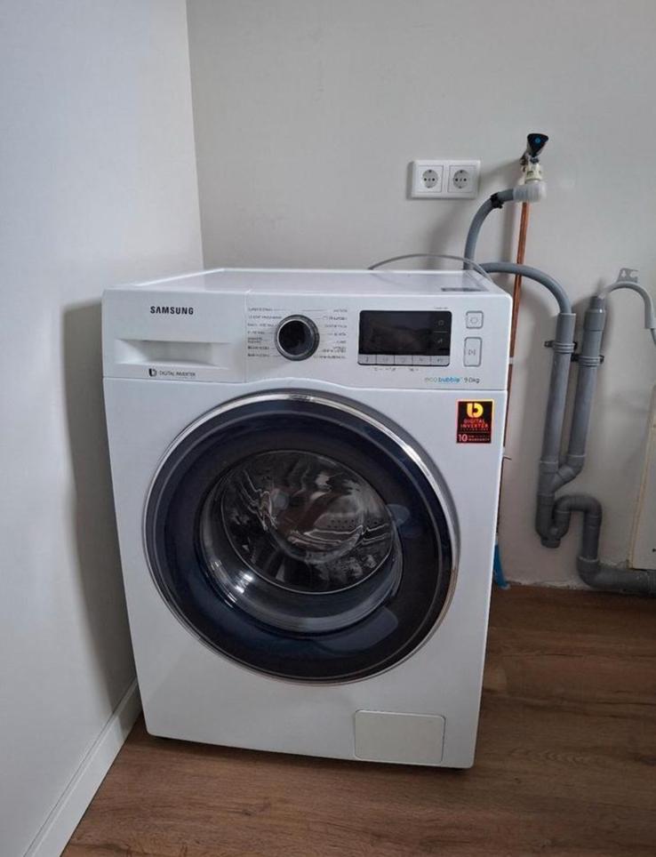 Samsung eco bubble wasmachine 9kg, Witgoed en Apparatuur, Wasmachines, Ophalen, 1200 tot 1600 toeren, 8 tot 10 kg, Zo goed als nieuw