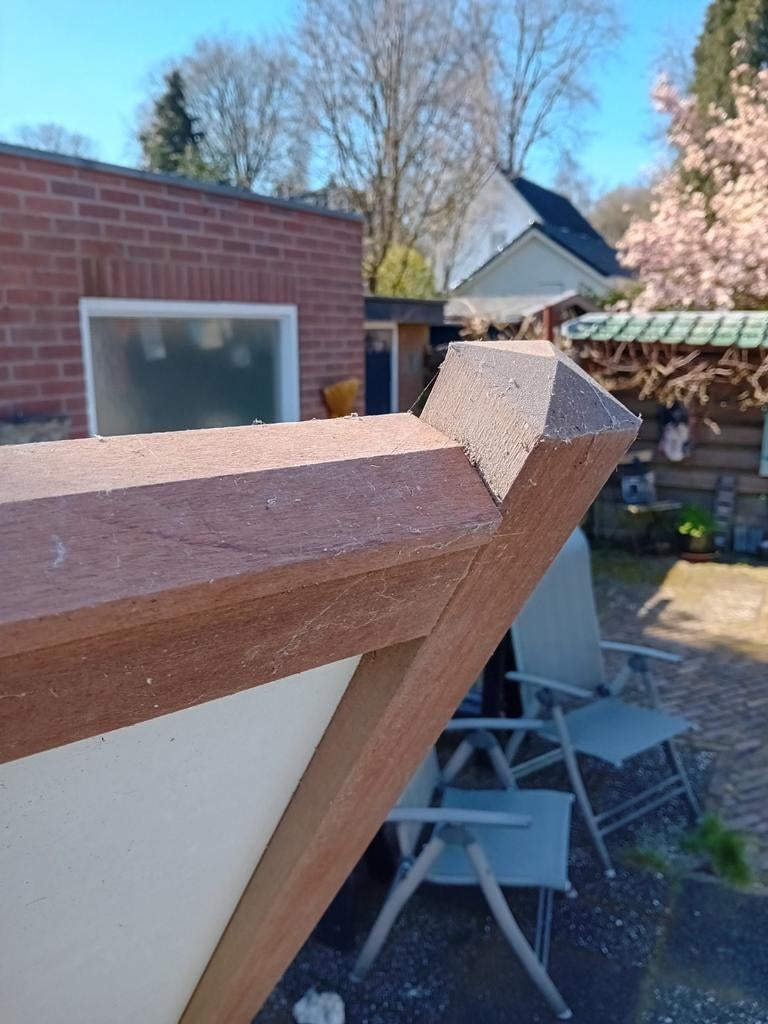 Reclamebord hardhout onbehandeld, Doe-het-zelf en Verbouw, Deuren en Horren, Ophalen