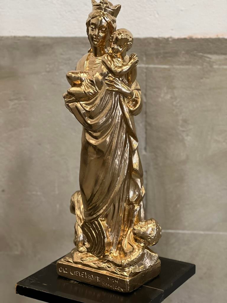 Groot antiek beeld Onze Lieve vrouw van Borloon, Antiek en Kunst, Ophalen