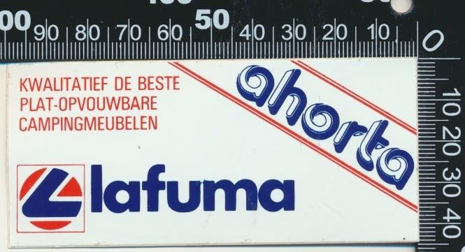 Sticker: Lafuma Ahorta, Ophalen of Verzenden, Zo goed als nieuw, Bedrijf of Vereniging