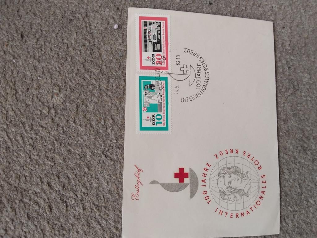 Fdc DDR Serie 956/57  RODE KRUIS, Ophalen of Verzenden, Europa