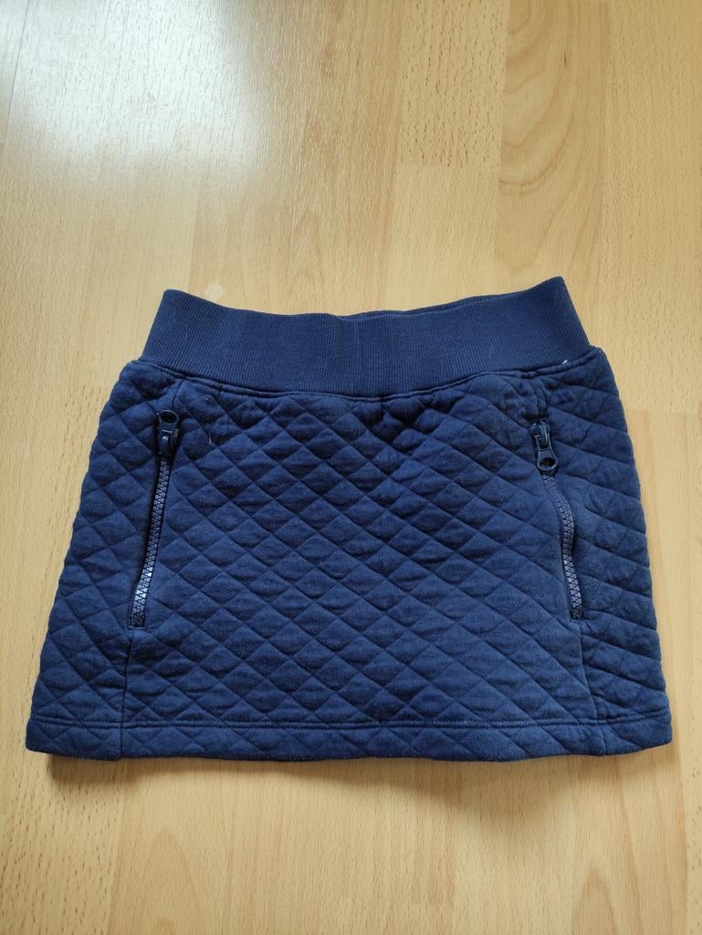 Blauwe gewatteerde rok van Blue Seven, maat 128, Meisje, Ophalen of Verzenden, Zo goed als nieuw, Jurk of Rok