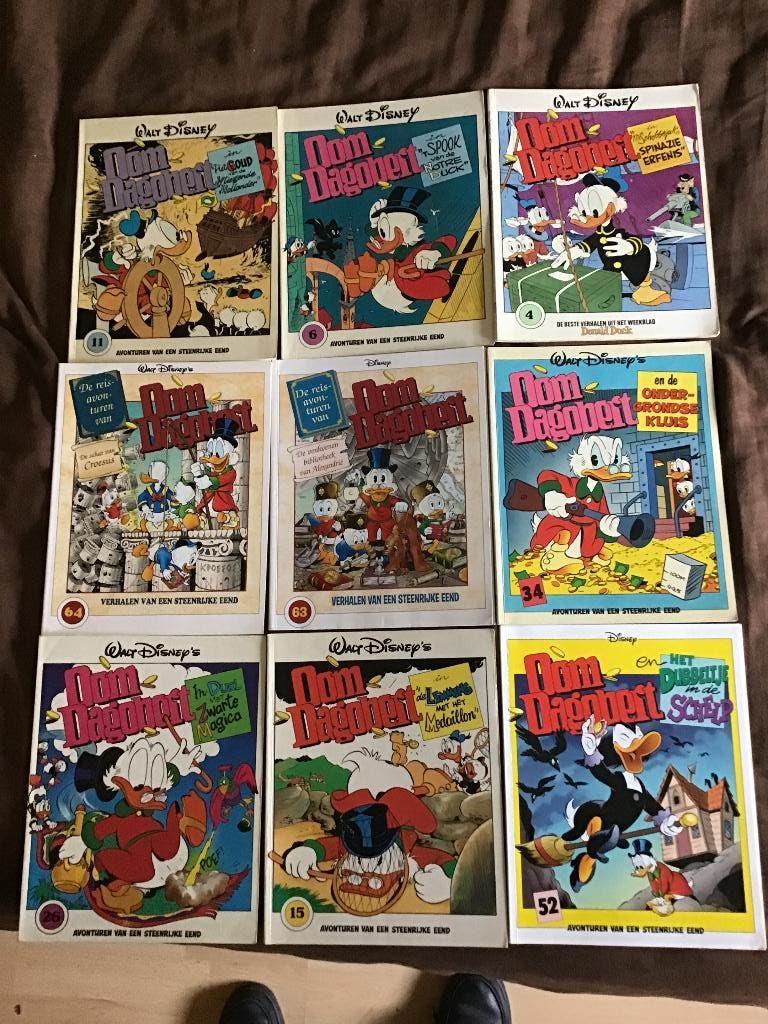 9 delen oom Dagobert, Meerdere stripboeken, Ophalen of Verzenden, Gelezen