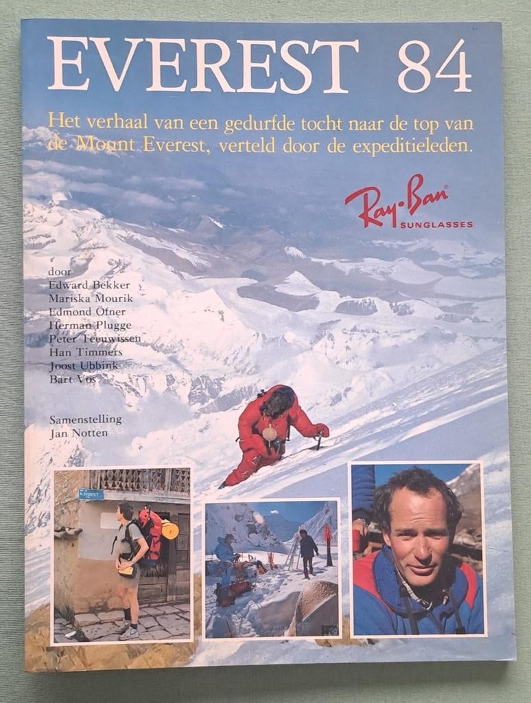 Everest '84- verteld do expeditie leden gesign Edward Bekker, Team Mount Everest 1984, Nieuw, Ophalen of Verzenden, Overige sporten