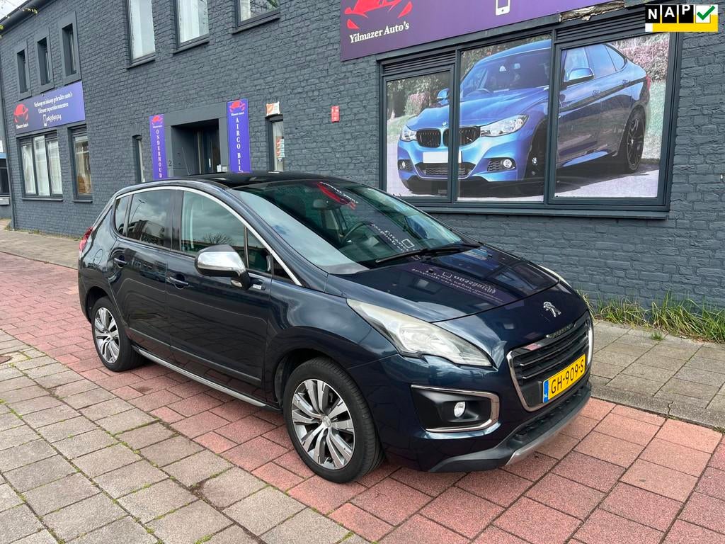 Peugeot 3008 1.2 PureTech Style panoramadak camera riem verv, Voorwielaandrijving, Gebruikt, 1199 cc, Blauw