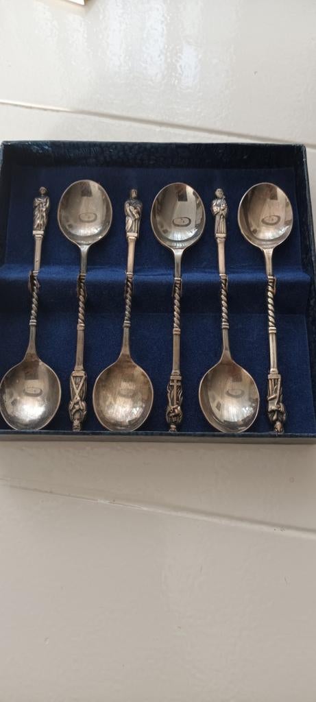 Mooie     Vintage  lepeltje   met apostelen, Ophalen of Verzenden