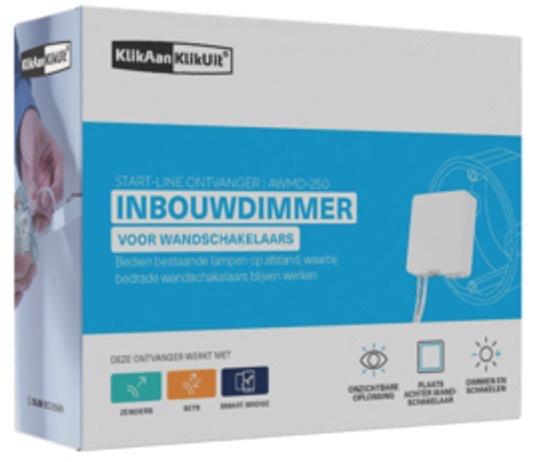 KlikAanKlikUit Multi Inbouwdimmer AWMD-250, Ophalen of Verzenden, Zo goed als nieuw, Schakelaar