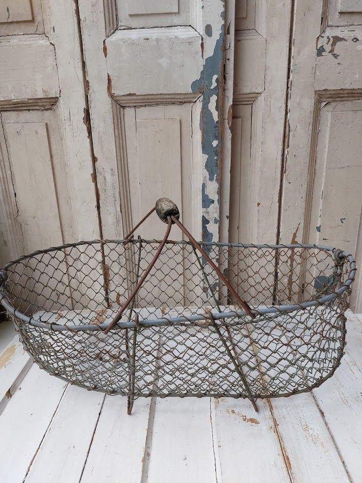 Franse draadmand verweerd, Ophalen of Verzenden