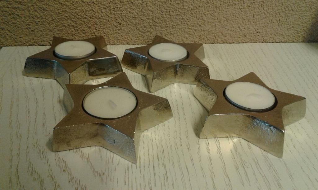 Riviera maison happy star licht holder, Ophalen of Verzenden, Zo goed als nieuw, Overige materialen, Minder dan 25 cm