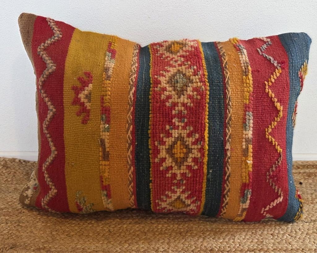 Kelim berber kussen handgemaakt in Marokko, Verzenden, Nieuw, Vierkant