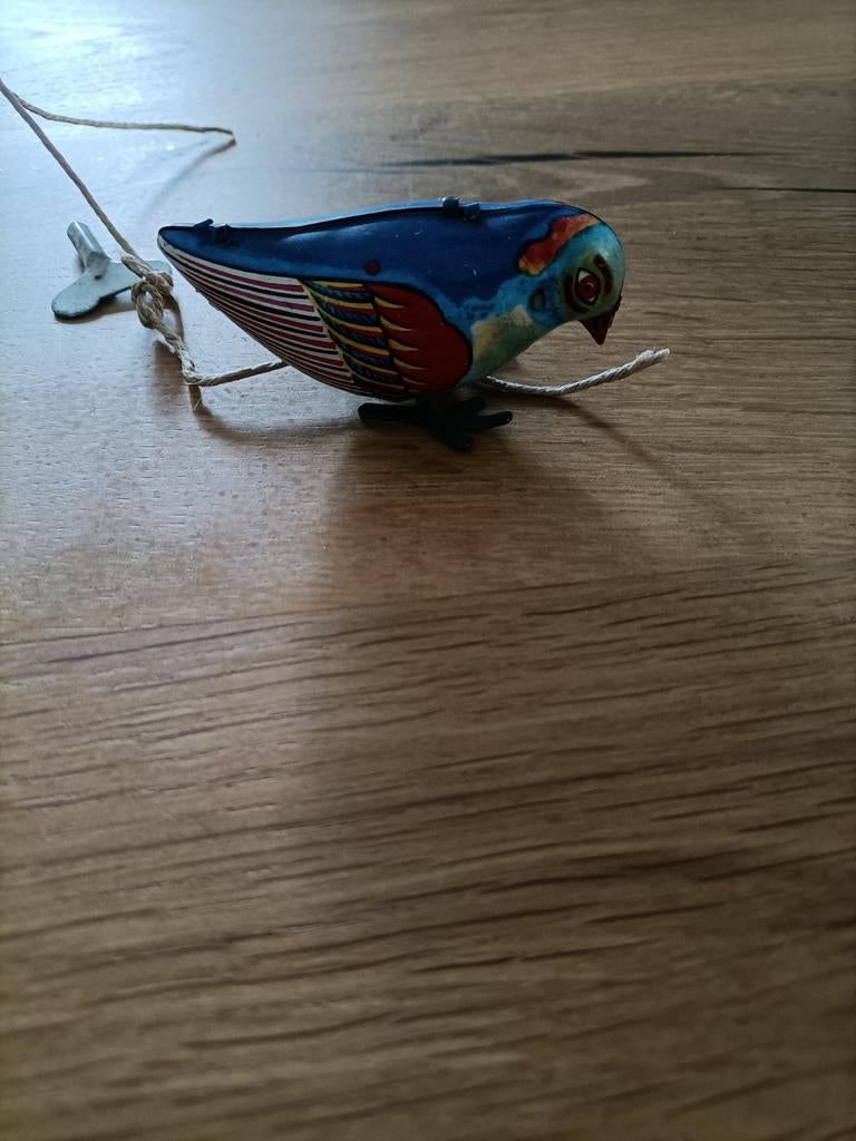 Vintage blikken opwindspeelgoed vogel, Antiek en Kunst, Antiek | Speelgoed, Ophalen