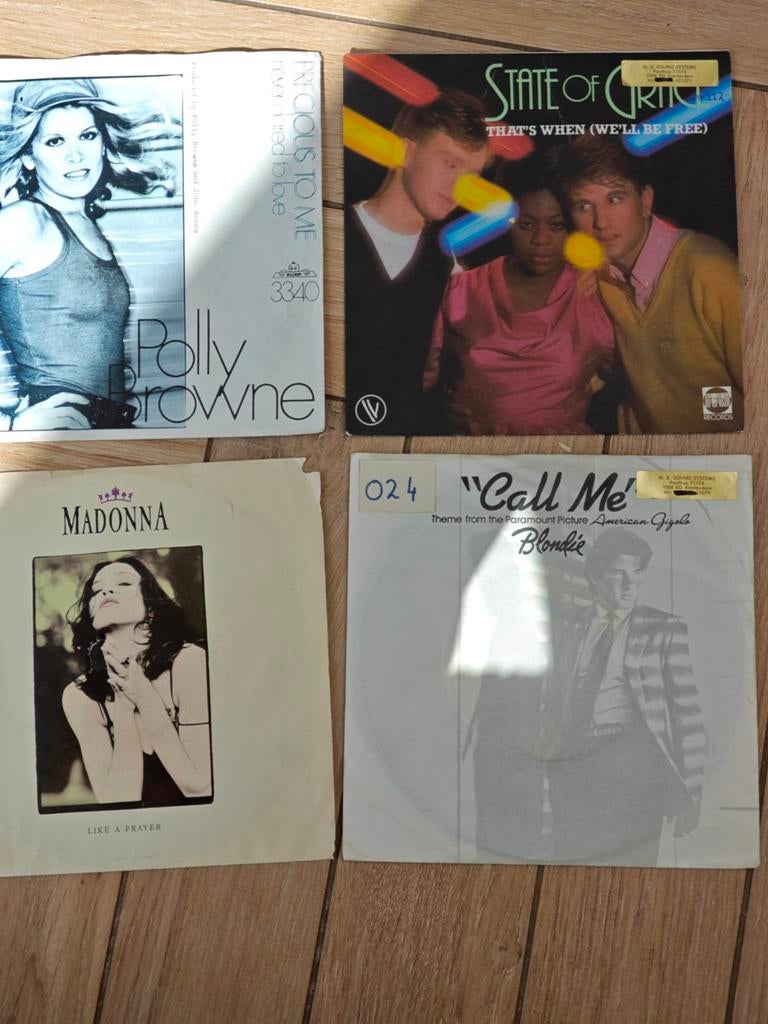 Diverse vinyl singles: Madonna, Blondie, Polly Browne, Cd's en Dvd's, Vinyl Singles, Gebruikt, 7 inch, Single, Ophalen of Verzenden