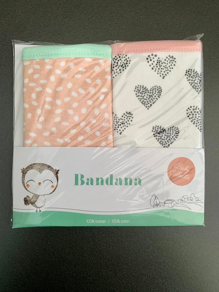 TE KOOP: bandana slabbetjes/babysjaaltjes voor meisje NIEUW, Ophalen of Verzenden, Nieuw, Meisje