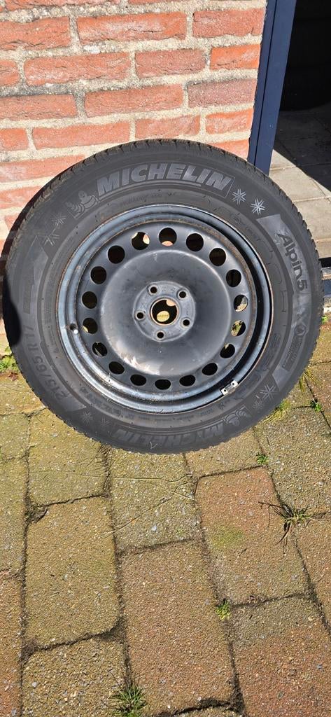 Winterset Volkswagen Tiguan 5x112 - Michelin Alpin 5, Auto-onderdelen, Banden en Velgen, Banden en Velgen, Winterbanden, 17 inch