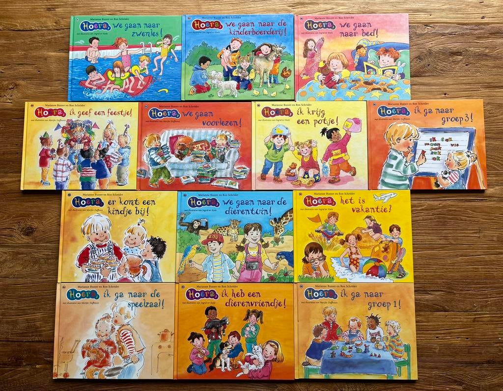 Boekenserie van Marianne Busser en Ron Schröder: Hoera, Ophalen of Verzenden, Zo goed als nieuw, 3 tot 4 jaar