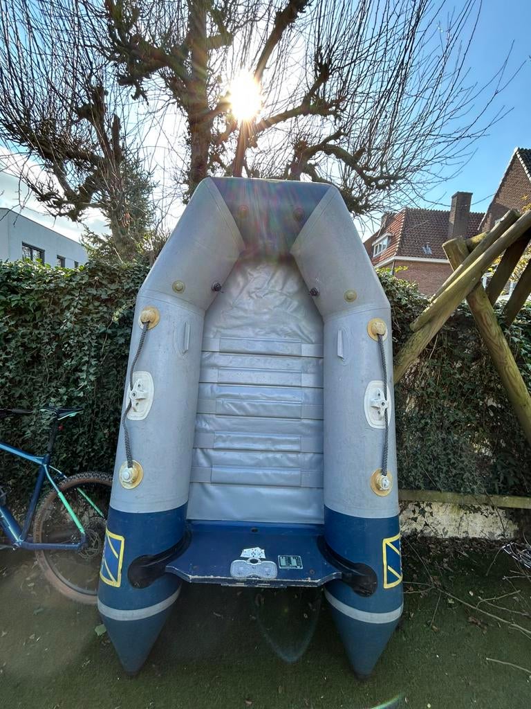 Zodiac rubberboot + (elektrische) motor zonder accu, Watersport en Boten, Ophalen, Gebruikt, Motor en Techniek, Motorboot