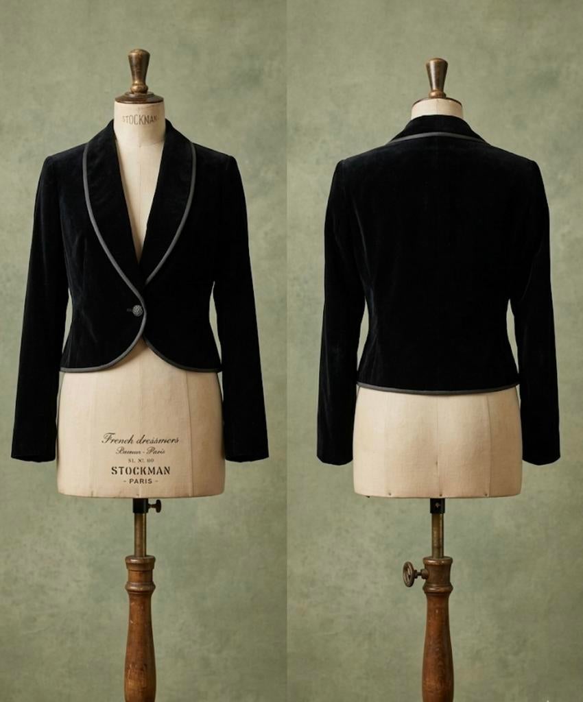Archival 1978 Karl Lagerfeld for  Chloé Velvet Blazer, Ophalen of Verzenden